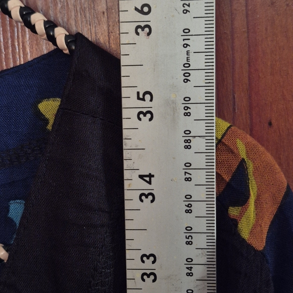 LA Cera Colorful Bohemian Button Down Top 4X Tunic Festival - Picture 2 of 14